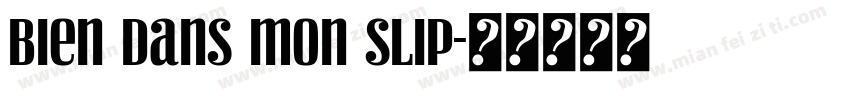 Bien dans mon Slip字体转换